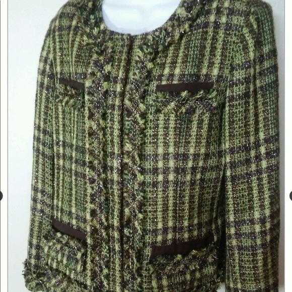 Tweed Verte Sparkle Jacket - Picture 1 of 3